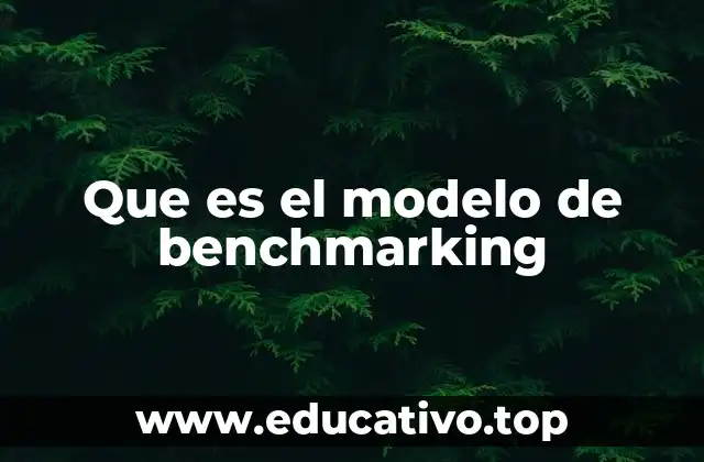 Que es el modelo de benchmarking