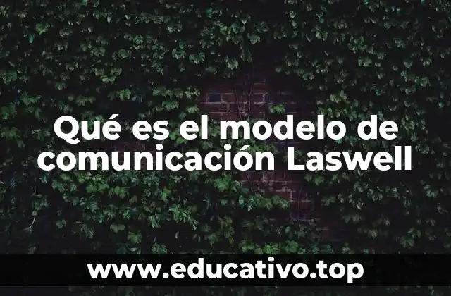 Qué es el modelo de comunicación Laswell