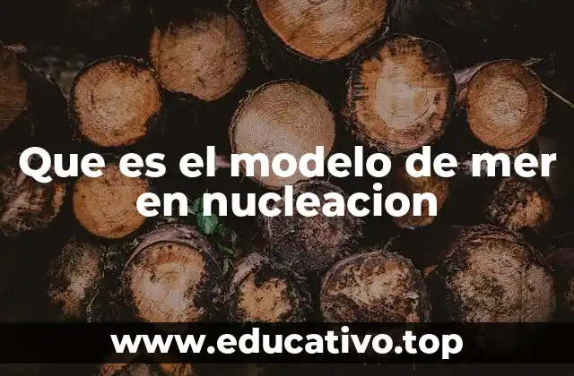 Que es el modelo de mer en nucleacion