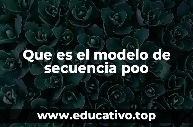 Que es el modelo de secuencia poo