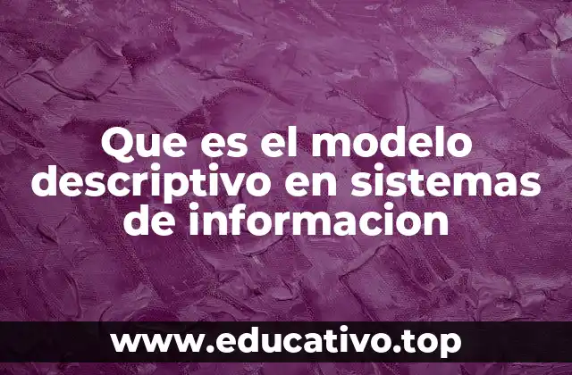 Que es el modelo descriptivo en sistemas de informacion