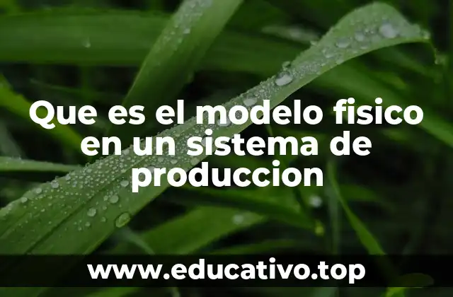 Que es el modelo fisico en un sistema de produccion