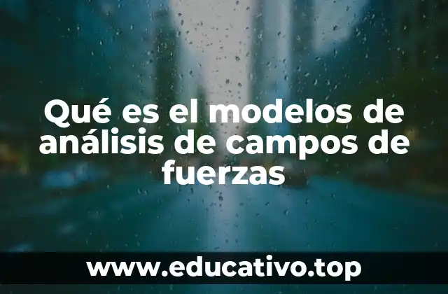 Qué es el modelos de análisis de campos de fuerzas