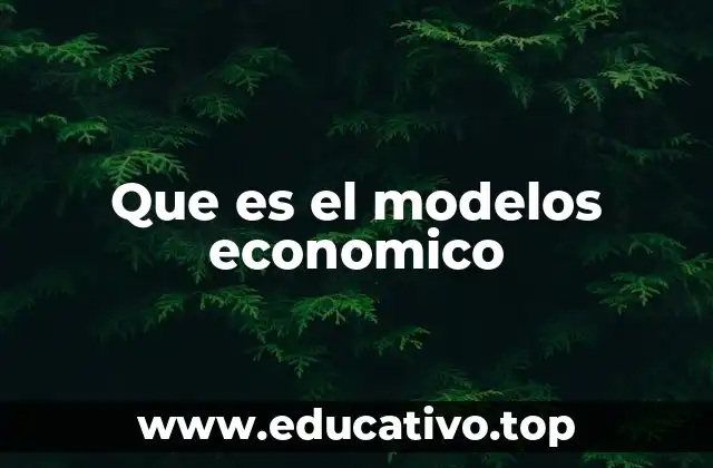 Que es el modelos economico