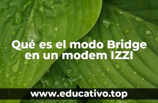 Qué es el modo Bridge en un modem IZZI