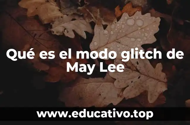 Qué es el modo glitch de May Lee