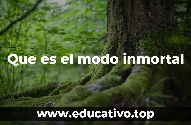 Que es el modo inmortal