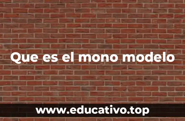 El concepto detrás del mono modelo