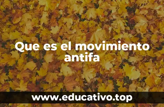 Que es el movimiento antifa