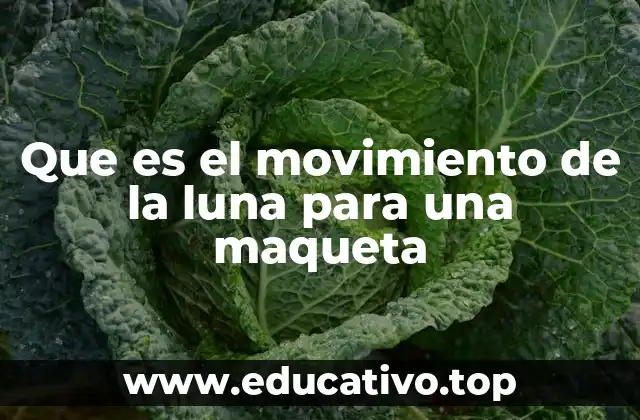 Que es el movimiento de la luna para una maqueta