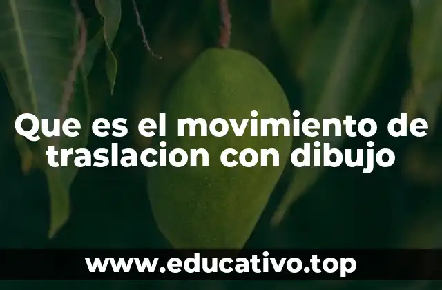 Que es el movimiento de traslacion con dibujo
