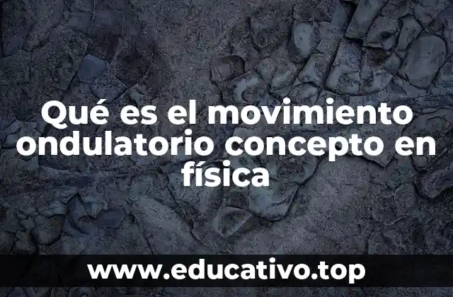 La propagación de energía sin desplazamiento de materia