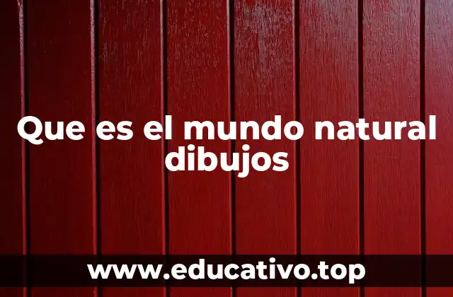 Que es el mundo natural dibujos