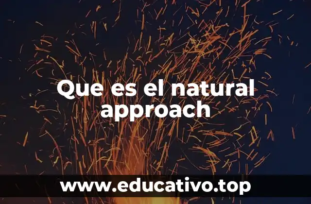 Que es el natural approach