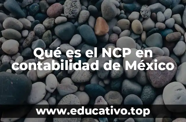 Qué es el NCP en contabilidad de México