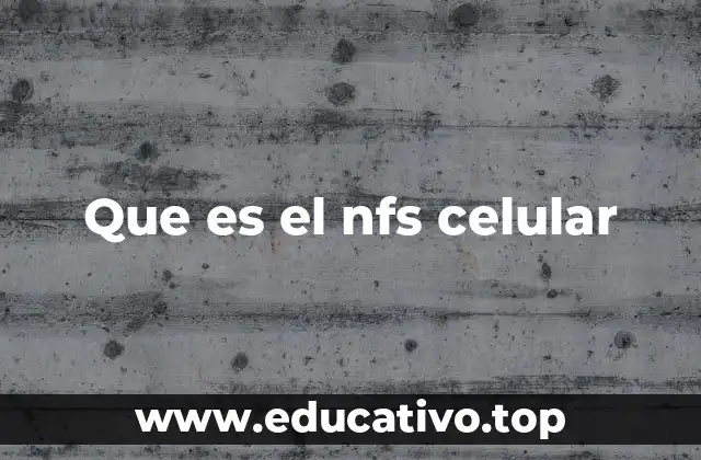 Que es el nfs celular