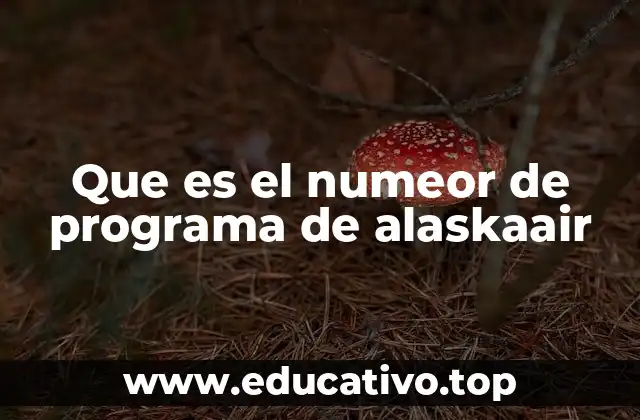 Que es el numeor de programa de alaskaair