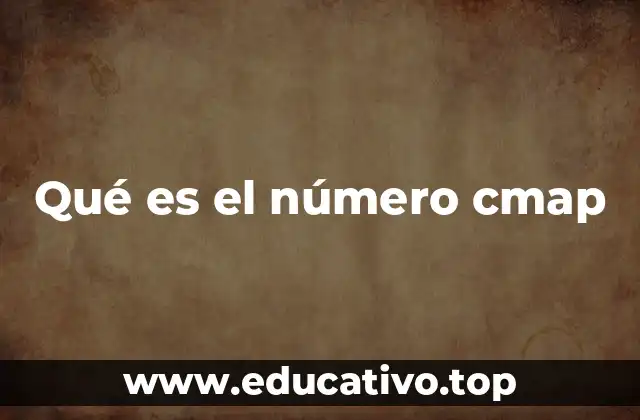 Qué es el número cmap