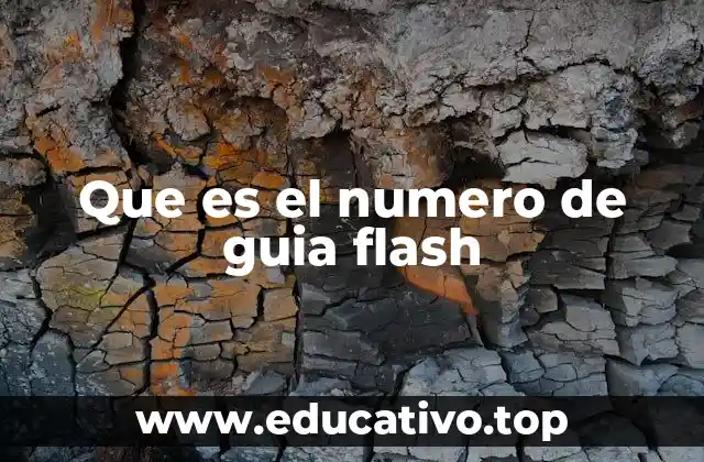 Que es el numero de guia flash