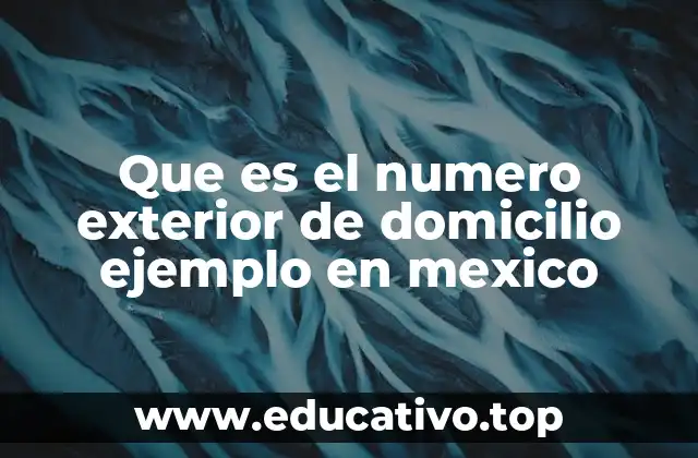 El papel del número exterior en el sistema de localización urbana