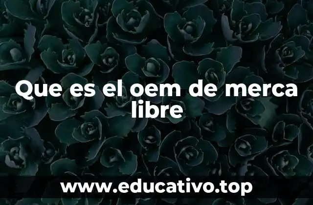 Que es el oem de merca libre