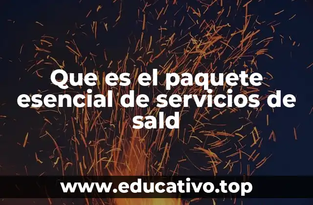 Que es el paquete esencial de servicios de sald