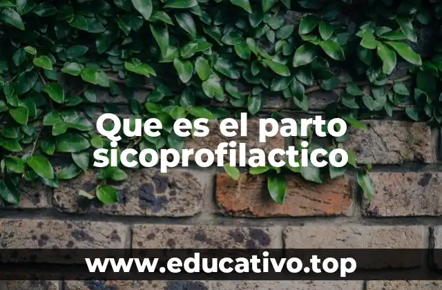 Que es el parto sicoprofilactico