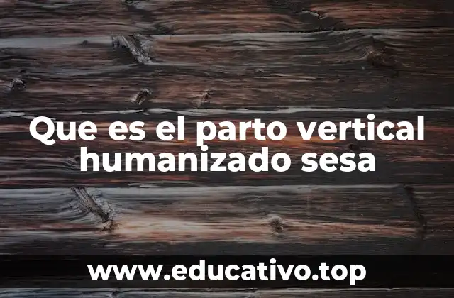 Que es el parto vertical humanizado sesa