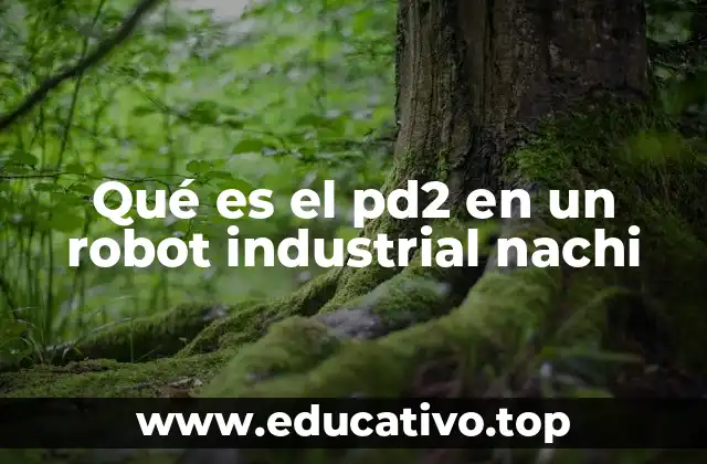 Qué es el pd2 en un robot industrial nachi