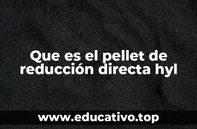 Que es el pellet de reducción directa hyl