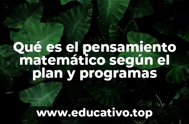 Cómo se fomenta el pensamiento matemático en el aula