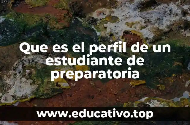 Que es el perfil de un estudiante de preparatoria