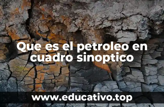 Que es el petroleo en cuadro sinoptico