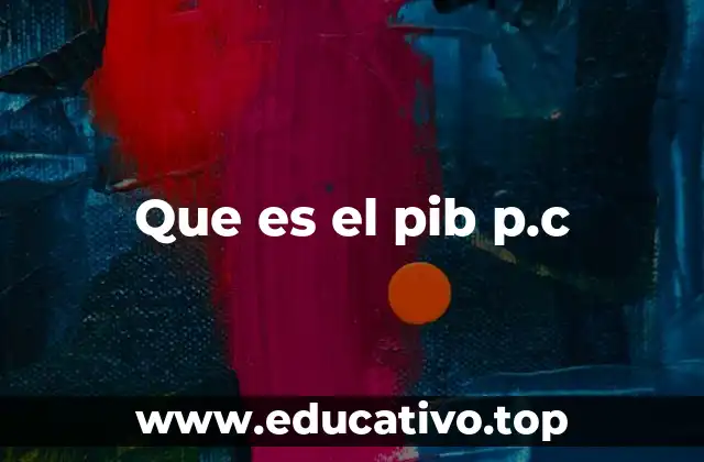 Que es el pib p.c