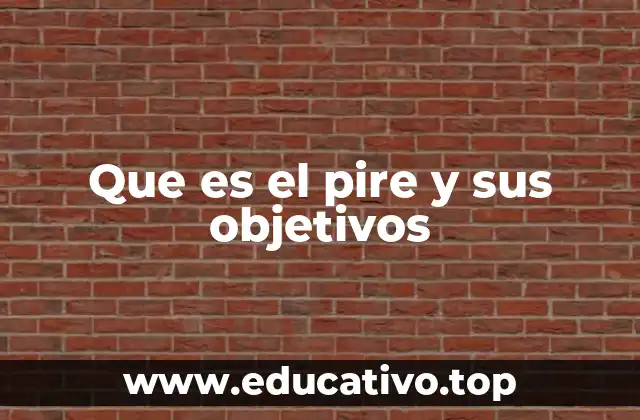 Que es el pire y sus objetivos