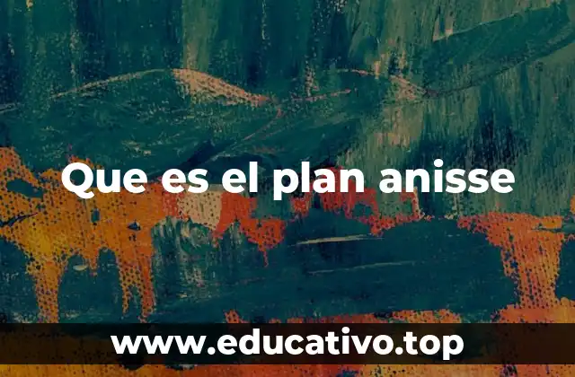 Que es el plan anisse