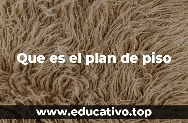 Que es el plan de piso