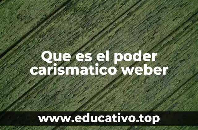 Las características del poder carismático según Weber