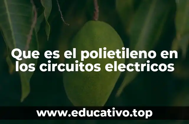 Que es el polietileno en los circuitos electricos