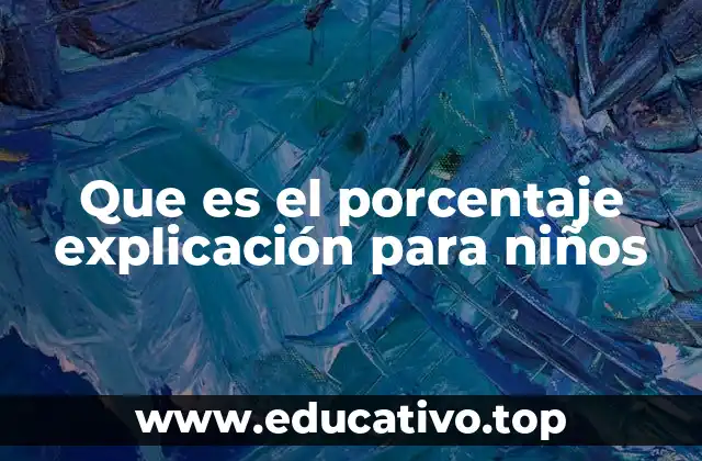 Que es el porcentaje explicación para niños