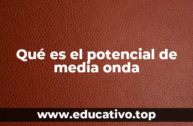 Interpretación electroquímica del potencial de media onda