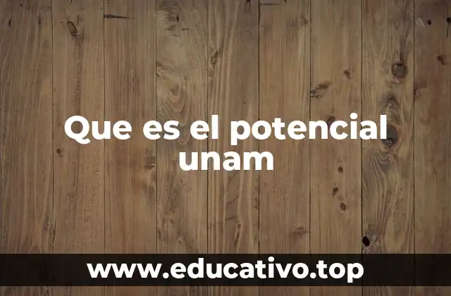 Que es el potencial unam