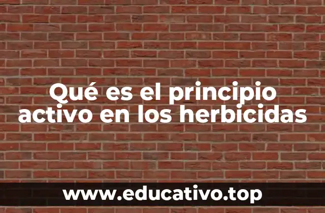 Qué es el principio activo en los herbicidas