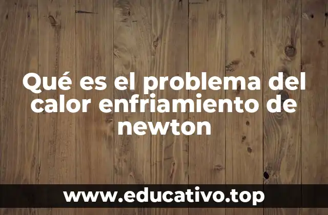 Qué es el problema del calor enfriamiento de newton