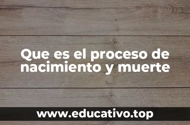 Que es el proceso de nacimiento y muerte