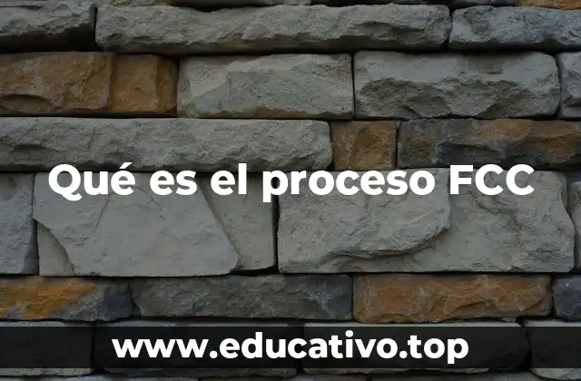 Qué es el proceso FCC