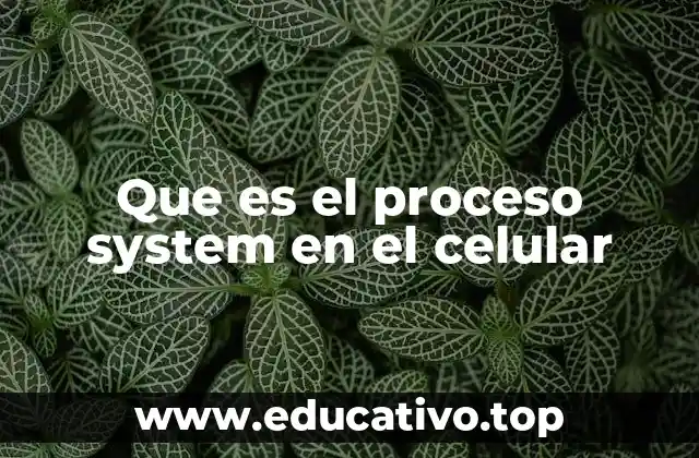 Que es el proceso system en el celular