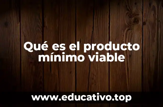 Qué es el producto mínimo viable