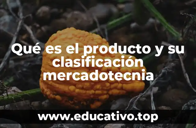 Qué es el producto y su clasificación mercadotecnia