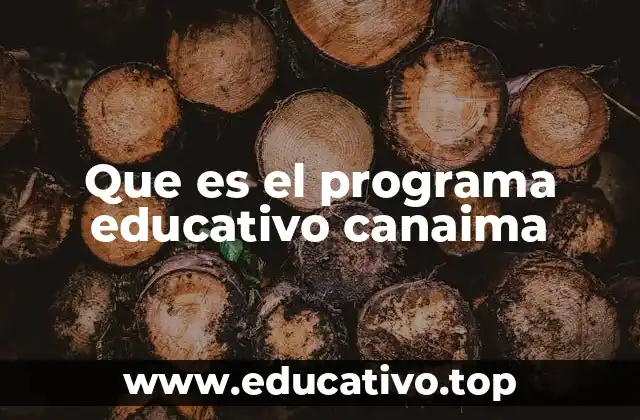 Que es el programa educativo canaima
